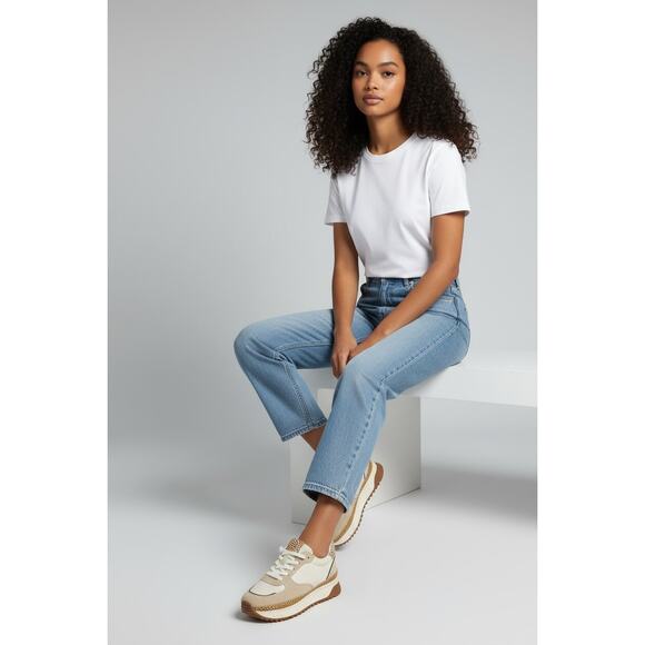 Madewell MWL Women’s Size 8M Colorblock Leather Suede Sneakers Leopard Heel - Picture 11 of 11